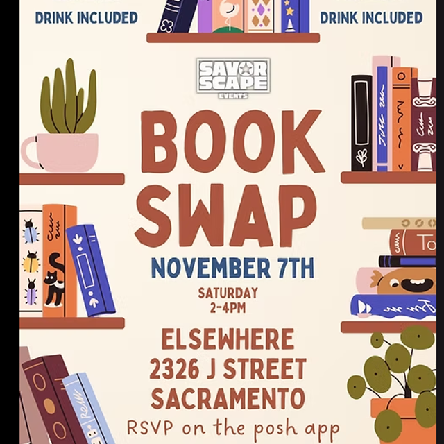 Book Swap | RSVP on the Posh App (Check our instagram bio)