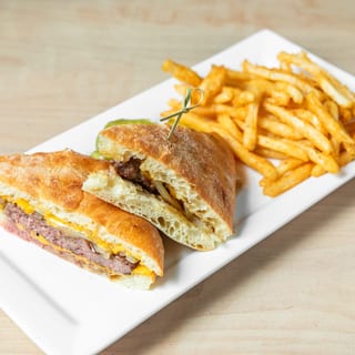 Ciabatta Patty Melt Sandwich