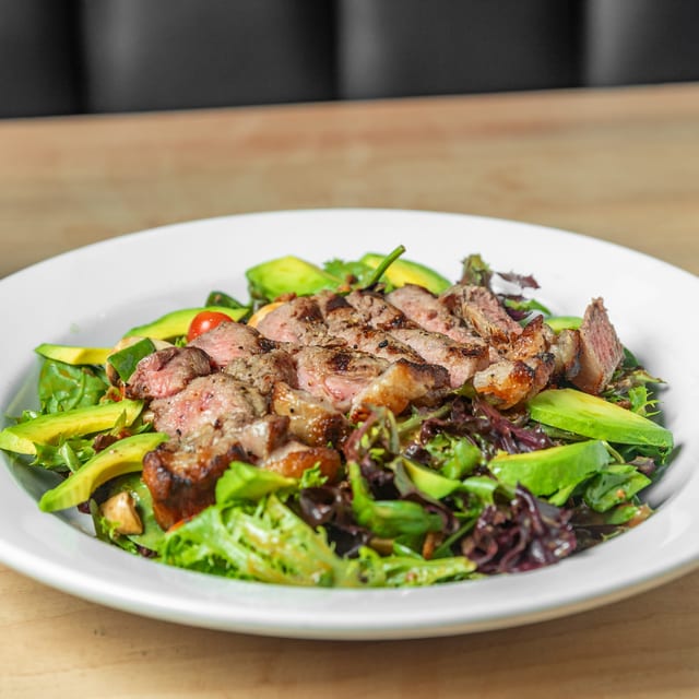 Keto Avocado Steak Salad.