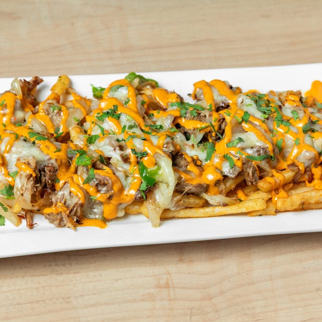 Carnitas Filthy Fries.